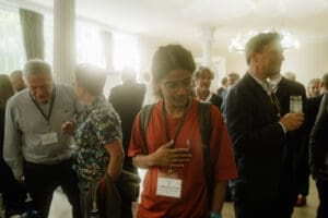 Candid networking moment at The Gin Guild Ginposium