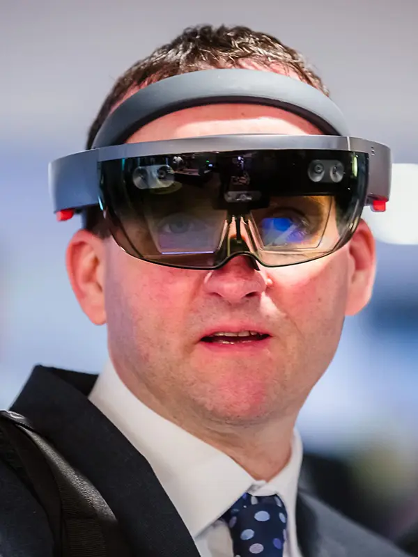 VR demo at Police Digital conference